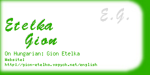 etelka gion business card